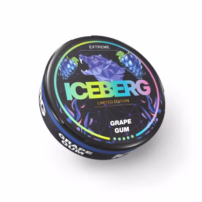 Grape Gum Nicotine Pouches by Iceberg