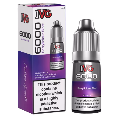 Berrylicious Blast Nic Salt E-Liquid by IVG 6000