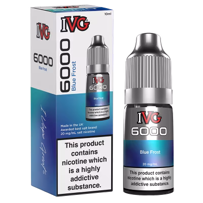 Blue Frost Nic Salt E-Liquid by IVG 6000