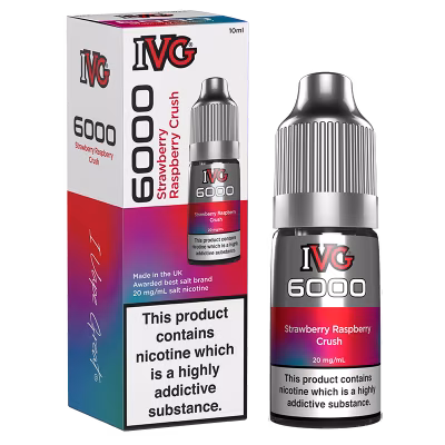 Strawberry Raspberry Crush Nic Salt E-Liquid by IVG 6000