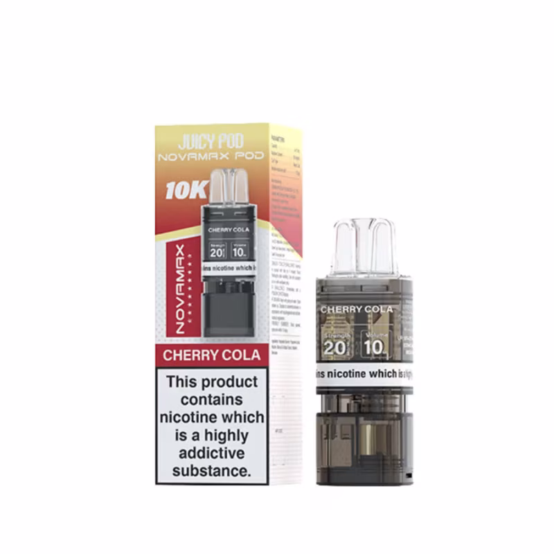 Cherry Cola Prefilled Pod Refill Pack by Juicy Pod Novamax 10K
