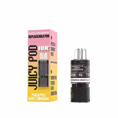 Pineapple Soda Lemonade Prefilled Pod Refill Pack by Juicy Pod Novamax 10K