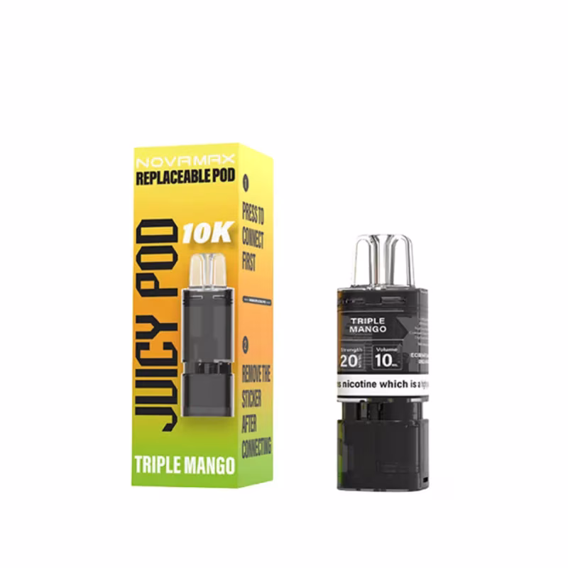 Triple Mango Prefilled Pod Refill Pack by Juicy Pod Novamax 10K