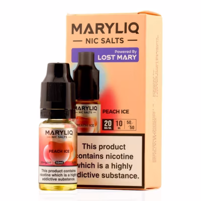 Peach Ice Nic Salt E-Liquid by Lost Mary Maryliq