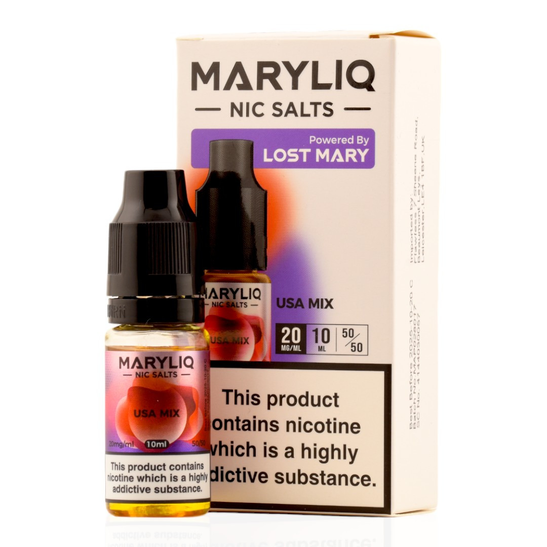 USA Mix Nic Salt E-Liquid by Lost Mary Maryliq | Buy Online