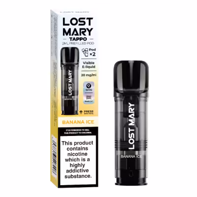 Banana Ice Prefilled Pods by Lost Mary Tappo
