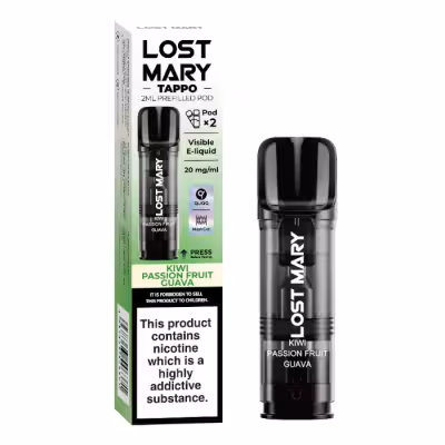 Kiwi Guava Passion Fruit Prefilled Pods by Lost Mary Tappo