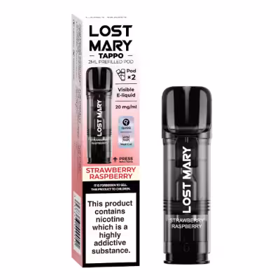 Strawberry Raspberry Prefilled Pods by Lost Mary Tappo