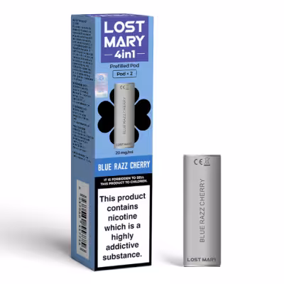 Blue Razz Cherry Prefilled Pods by Lost Mary 4 in 1
