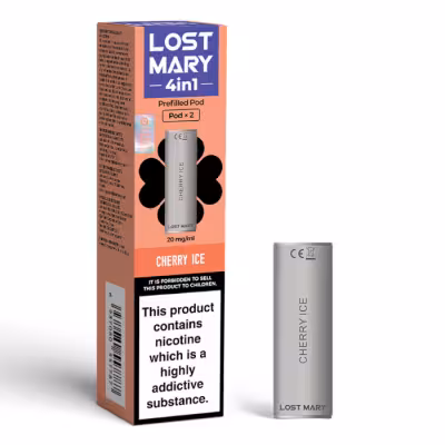 Cherry Ice Prefilled Pods by Lost Mary 4 in 1