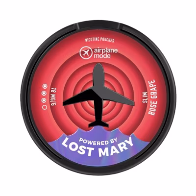 Rose Grape Nicotine Pouches by Lost Mary Airplane Mode