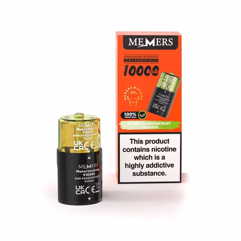 Kiwi Passionfruit Guava Prefilled Pod Refill Pack by Memers Wukong V10000