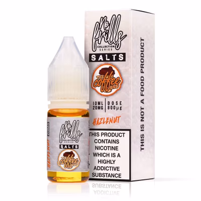 Hazelnut Nic Salt E-Liquid by No Frills The Coffee Shop