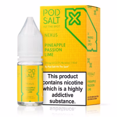 Pineapple Passion Lime Nic Salt E-Liquid by Nexus Pod Salt