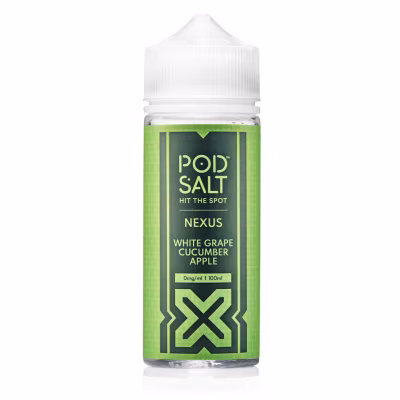 White Grape Cucumber Apple Shortfill E-Liquid by Nexus Pod Salt 100ml