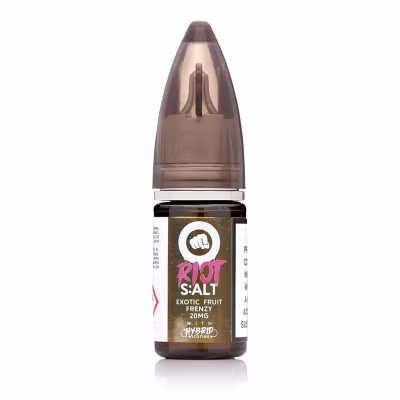 Exotic Fruit Frenzy Hybrid Nic Salt E-Liquid by Riot Squad