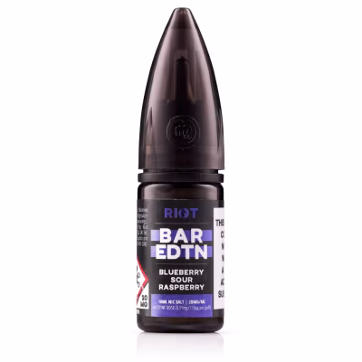 Blueberry Sour Raspberry Nic Salt E-Liquid by Riot BAR EDTN