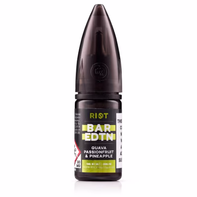 Guava, Passionfruit & Pineapple Nic Salt E-Liquid by Riot BAR EDTN