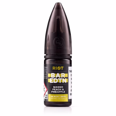 Mango Peach & Pineapple Nic Salt E-Liquid by Riot BAR EDTN