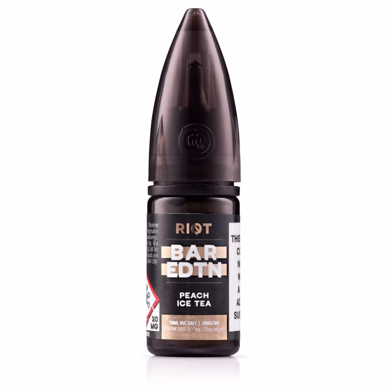 Peach Ice Tea Nic Salt E-Liquid by Riot BAR EDTN