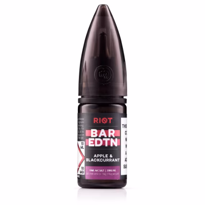 Apple & Blackcurrant Nic Salt E-Liquid by Riot BAR EDTN