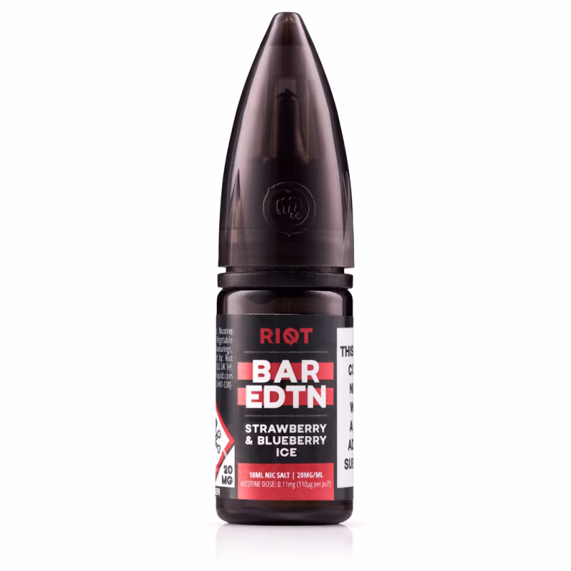 Strawberry & Blueberry Ice Nic Salt E-Liquid by Riot BAR EDTN - SAMPLE
