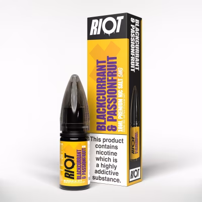 Blackcurrant Passionfruit Nic Salt E-Liquid by Riot X