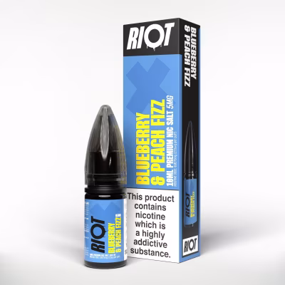 Blueberry Peach Fizz Nic Salt E-Liquid by Riot X