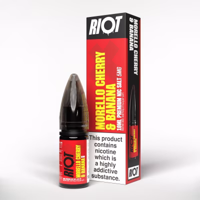 Morello Cherry & Banana Nic Salt E-Liquid by Riot X