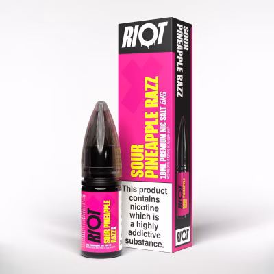 Sour Pineapple Razz Nic Salt E-Liquid by Riot X