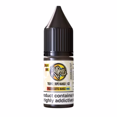 Frozen Exotic Mango On Ice Nic Salt E-Liquid by Ruthless Bar Saltz