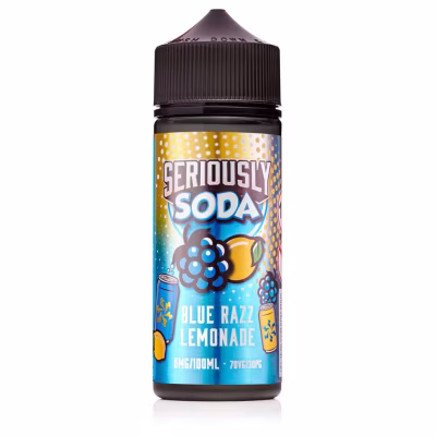 Blue Razz Lemonade Shortfill E-Liquid by Seriously Soda 100ml