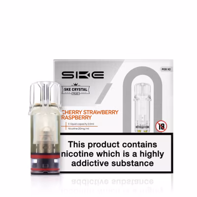 Cherry Strawberry Raspberry Prefilled Pods by SKE Crystal Plus