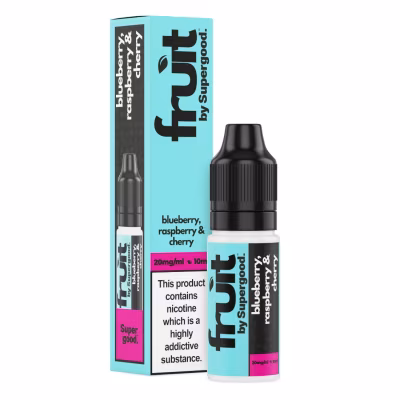 Blueberry, Raspberry & Cherry Nic Salt E-Liquid by Supergood Fruit