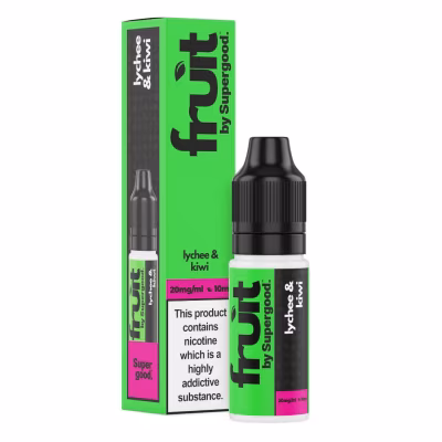 Lychee & Kiwi Nic Salt E-Liquid by Supergood Fruit