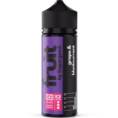 Grape Blackcurrant Shortfill E-Liquid by Supergood Fruit