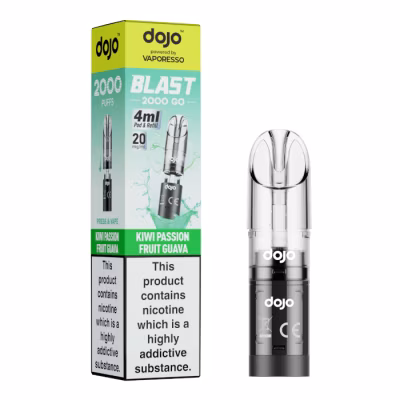 Kiwi Passion Fruit Guava Prefilled Pod by Vaporesso Dojo Blast 2000 Go