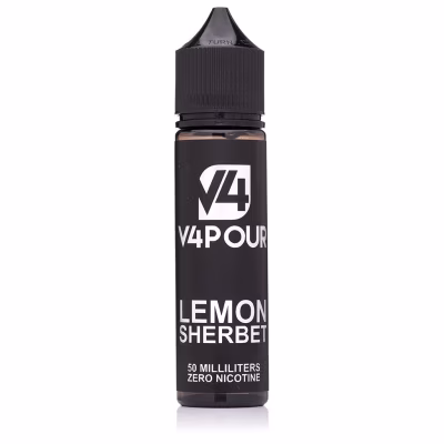 Lemon Sherbet Shortfill E-Liquid by V4 Vapour 50ml