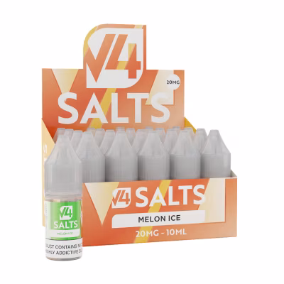 Melon Ice Nic Salt E-Liquid by V4 Vapour - 20 Pack