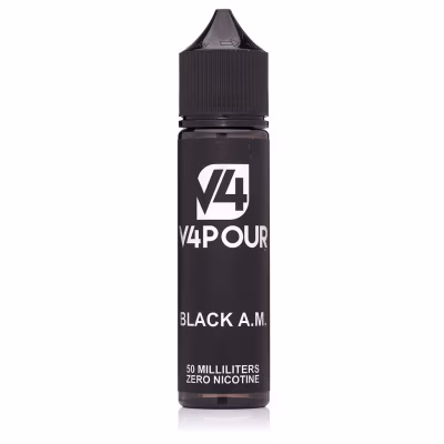 Black A.M Shortfill E-Liquid by V4 Vapour 50ml