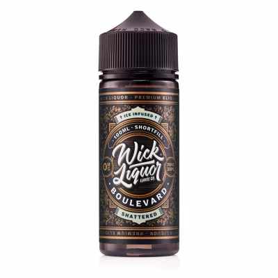 Boulevard Shattered Shortfill E-Liquid by Wick Liquor 100ml