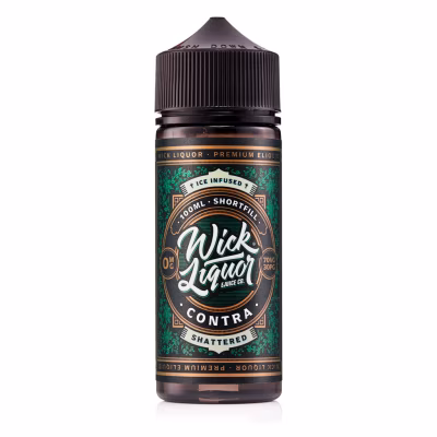 Contra Shattered Shortfill E-Liquid by Wick Liquor 100ml