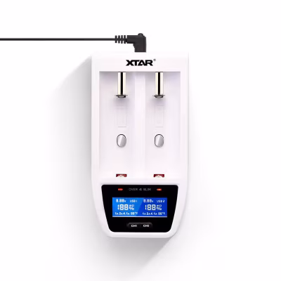 Xtar Over 4 Slim Battery Charger (2-Bay)