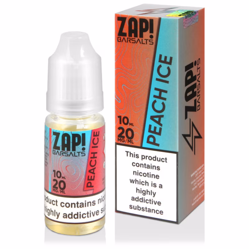 Peach Ice Nic Salt E-Liquid by Zap! Bar Salts