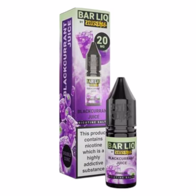 Blackcurrant Juice Nic Salt E-Liquid by Zeus Juice Bar Liq